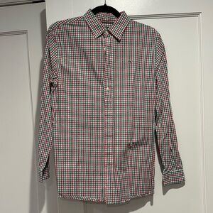 Vineyard Vines Holiday Festive Plaid Kids Button-Down Shirt
